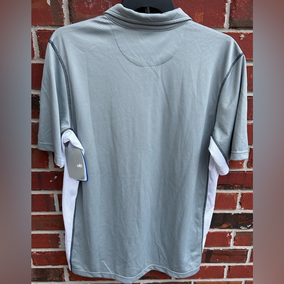 NWT Alo Coolfit Diamond Sports Academy Mens 1/4 Zip Short Sleeve Shirt XXL - Picture 2 of 5